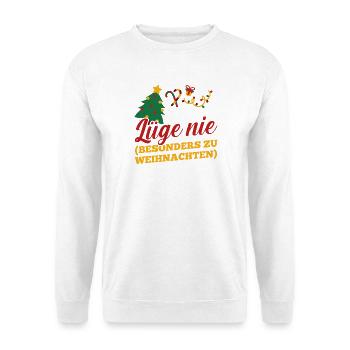 Weihnachtsmann Weihnachtszeit Weihnachts - Unisex Pullover - Weiß - Vorne