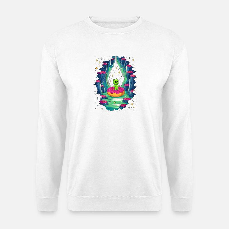 Alien Donut Cave - Unisex Sweatshirt - white