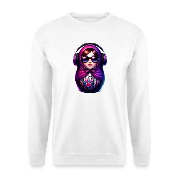  Russian Matroschka Musik Russland Russische - Unisex Pullover - Weiß - Vorne