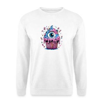 Eye in Neon Cupcake Color Explosion - Unisex Sweatshirt - white - Front