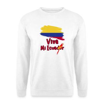 Long live my Ecuador Parrot - Unisex Sweatshirt - white - Front