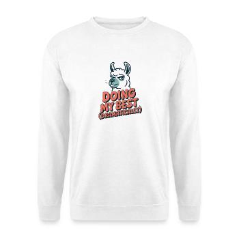 Doing My Best – Dramatic as always - Unisex Sweatshirt - white - Front