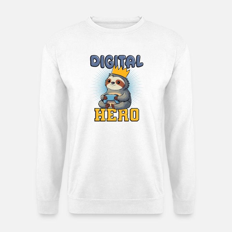 Sloth Gaming - Unisex Sweatshirt - white