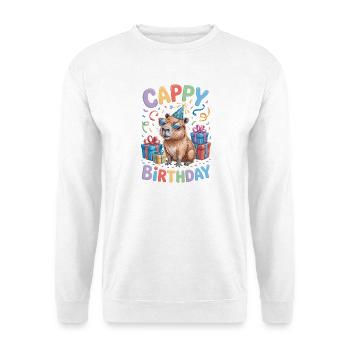 Capybara Anniversaire Cappy Anniversaire Drôle de capy - Sweat-shirt Unisexe - blanc - Devant