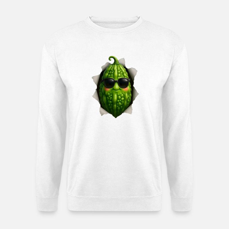 Bitter melon - Unisex Sweatshirt - white