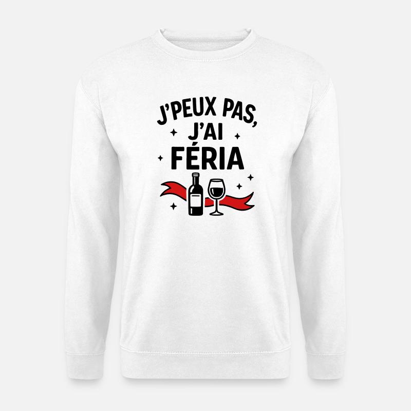 Ich kann nicht, Feria - Unisex Pullover - Weiß