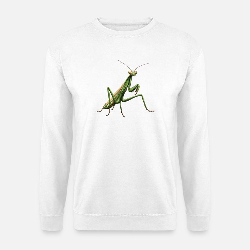 Gottesanbeterinnen Gottesanbeterin - Unisex Pullover - Weiß