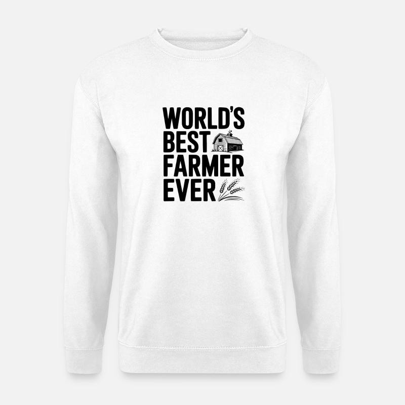 World’s Best Farmer Ever - Unisex Sweatshirt - white