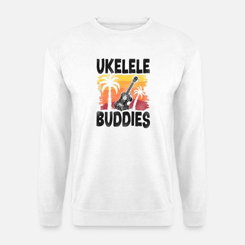 Hawaiian Ukulele Uke Besties - Unisex Pullover - Weiß