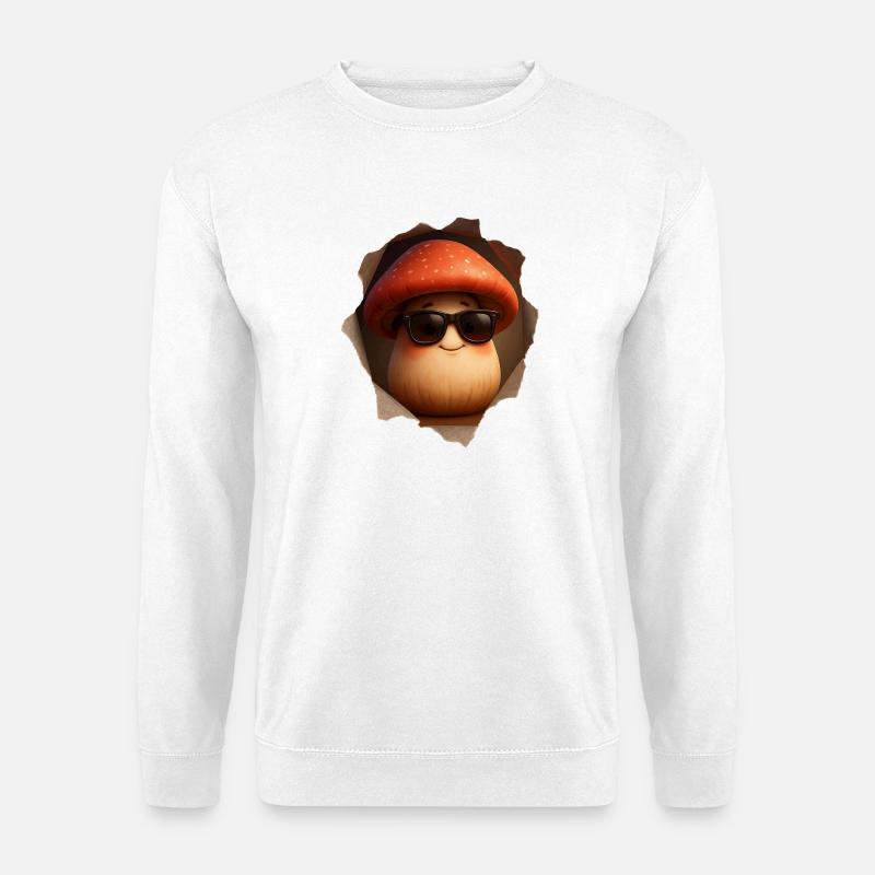 Pilz Pilze - Unisex Pullover - Weiß