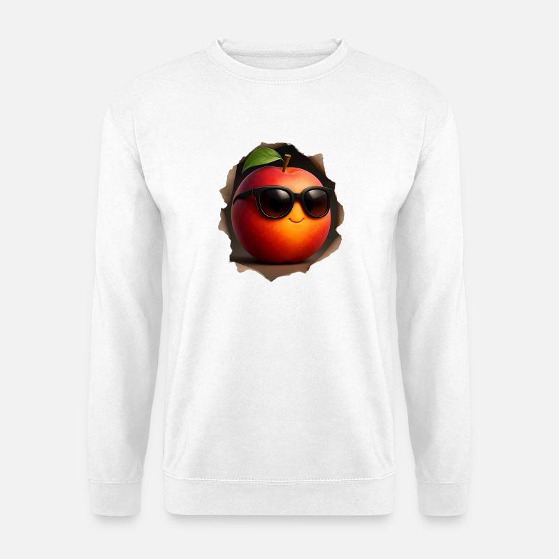 Nectarine Fruit Peach - Unisex Sweatshirt - white