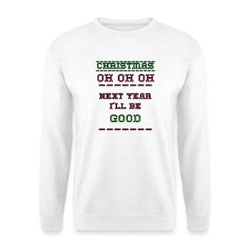 Pixel de Noël - Sweat-shirt Unisexe - blanc - Devant