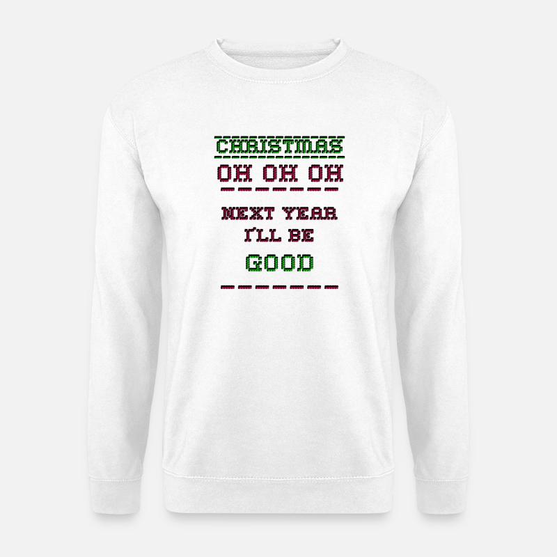 Christmas pixel - Unisex Pullover - Weiß