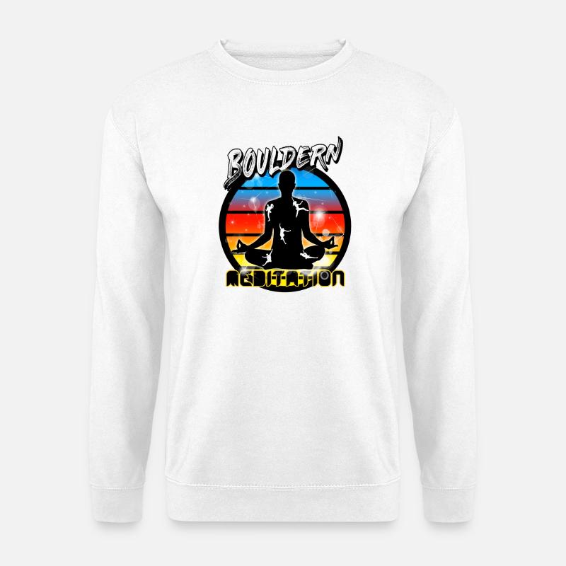 Bouldern und klettern - Unisex Pullover - Weiß