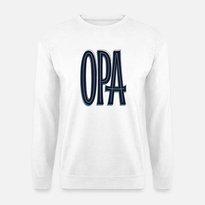 OPA Grossvater Opi - Unisex Pullover - Weiß