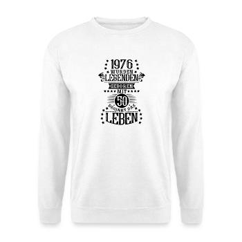 Les légendes sont nées lors du 50e anniversaire de 1976 - Sweat-shirt Unisexe - blanc - Devant