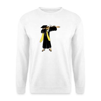 Dabbing Graduation Girl Diploma Funny High School - Unisex Pullover - Weiß - Vorne