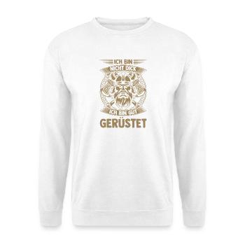 Mittelalter Schildwall Mittelaltermarkt Wikinger - Unisex Pullover - Weiß - Vorne