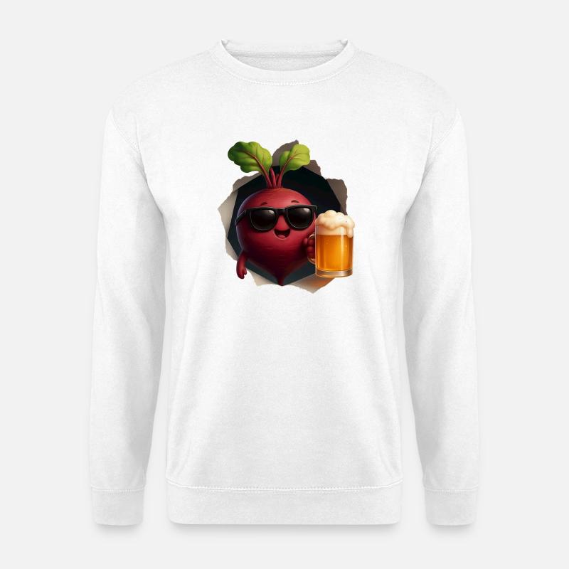 Beetroot beer - Unisex Sweatshirt - white