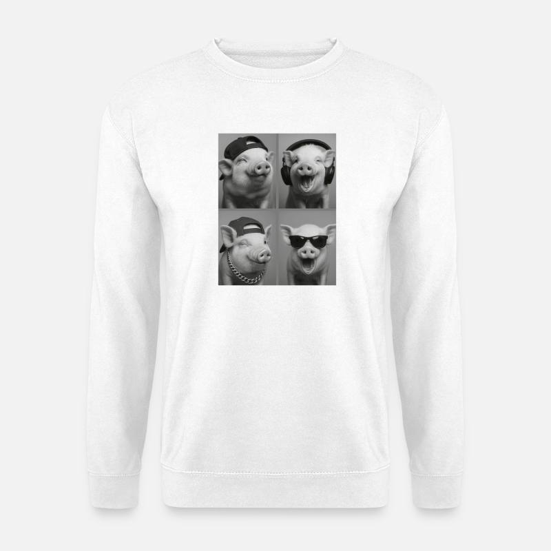 Schwein - Unisex Pullover - Weiß