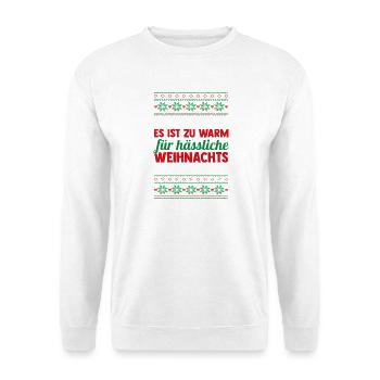 Weihnachtsmann Weihnachtszeit Weihnachts - Unisex Pullover - Weiß - Vorne