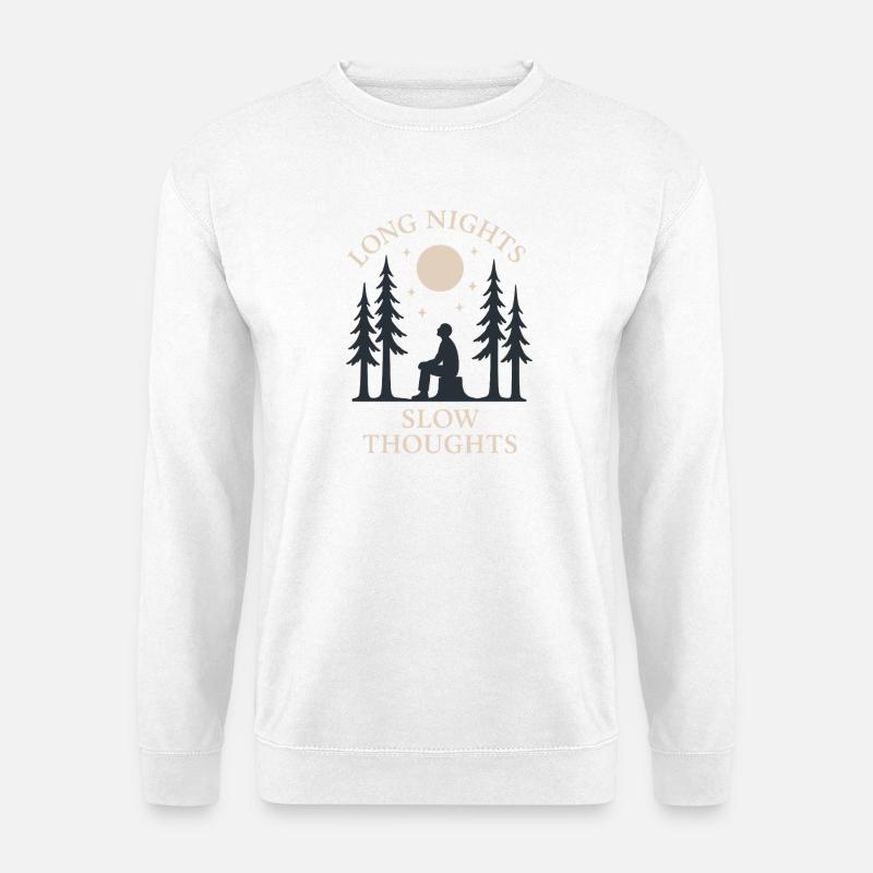 Forest Walk Overthinker Mental Reset - Unisex Pullover - Weiß