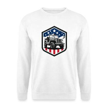 Willys-Overland-Jeep-USA - Unisex Sweatshirt - white - Front