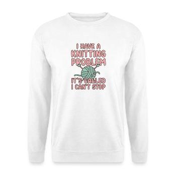 Stricken - Unisex Pullover - Weiß - Vorne
