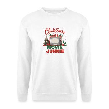 Christmas Movie Addict Retro TV Christmas - Unisex Sweatshirt - white - Front