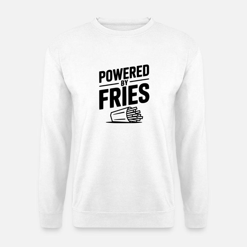 Angetrieben von Fries - Unisex Pullover - Weiß