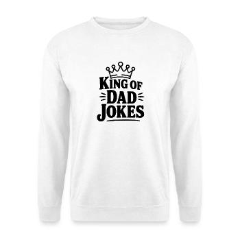 König der Vater-Witze - Unisex Pullover - Weiß - Vorne
