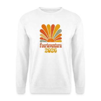 Fuerteventura 2026 Retro Sunrise - Unisex Sweatshirt - white - Front