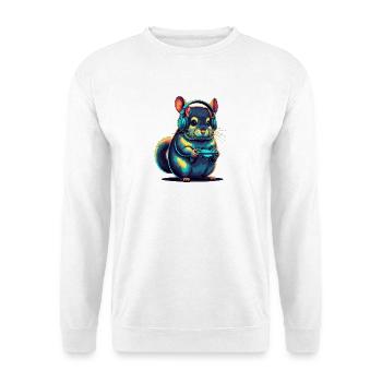 Chinchilla Games Animal Video Games Funny - Unisex Sweatshirt - white - Front