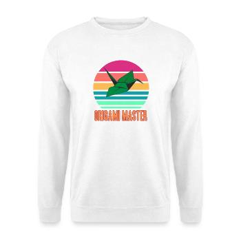 Origami Master - for fans of folding - Unisex Sweatshirt - white - Front