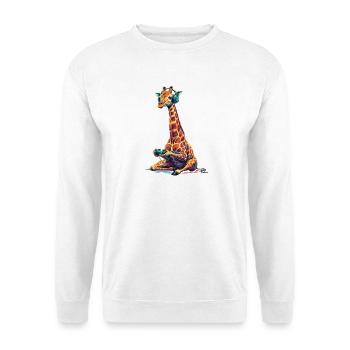 Jeux vidéo de girafes Jeux vidéo d’animaux Girafe drôle - Sweat-shirt Unisexe - blanc - Devant
