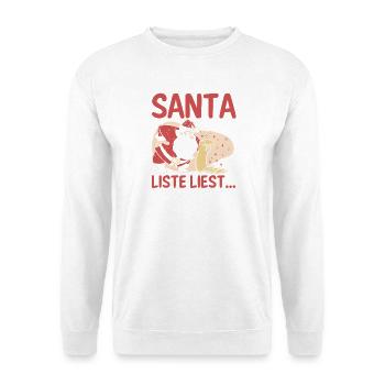 Weihnachtsmann Weihnachtszeit Unartig Weihnachts - Unisex Pullover - Weiß - Vorne