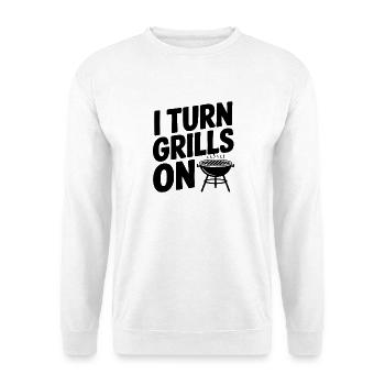 J'allume les grils - Sweat-shirt Unisexe - blanc - Devant