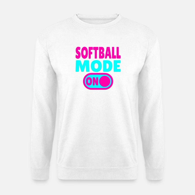 Softball Mode ON  - Unisex Pullover - Weiß