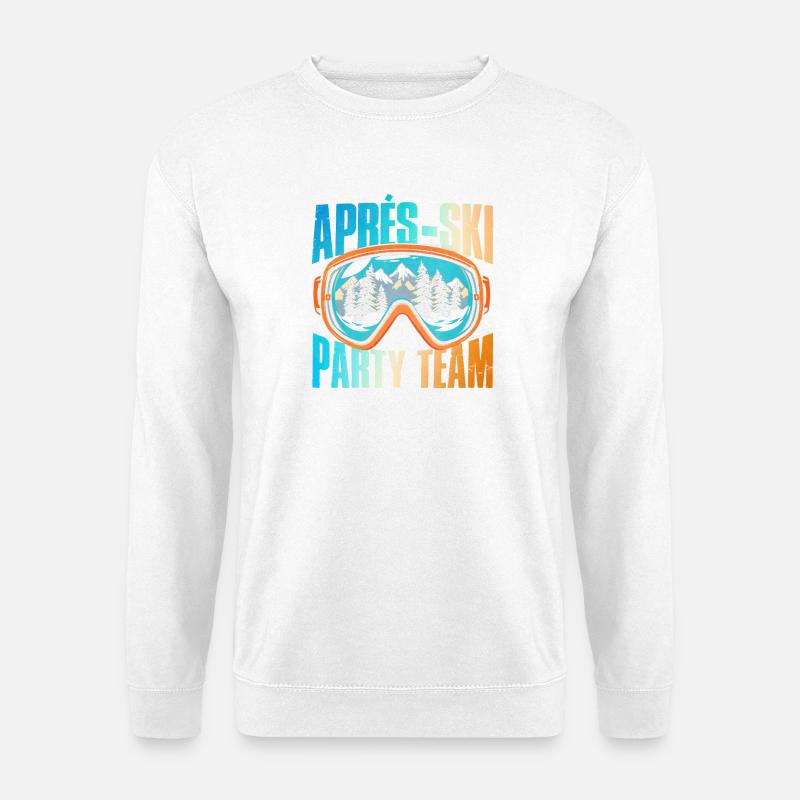 Apres Ski Party Team Bunt - Unisex Pullover - Weiß