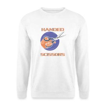 Funny Left Handed Scissors Southpaw Graphic - Unisex Sweatshirt - white - Front