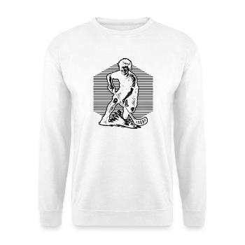 Floorball motif that works immediately - Unisex Sweatshirt - white - Front