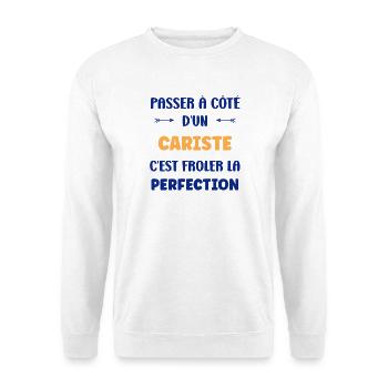 Perfekter Gabelstaplerfahrer in Aktion - Unisex Pullover - Weiß - Vorne