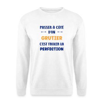 Passing by a crane operator - Unisex Sweatshirt - white - Front