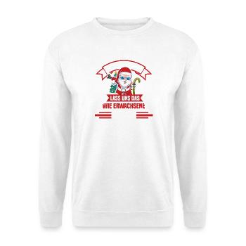 Santa Claus Christmas Time Naughty Christmas - Unisex Sweatshirt - white - Front