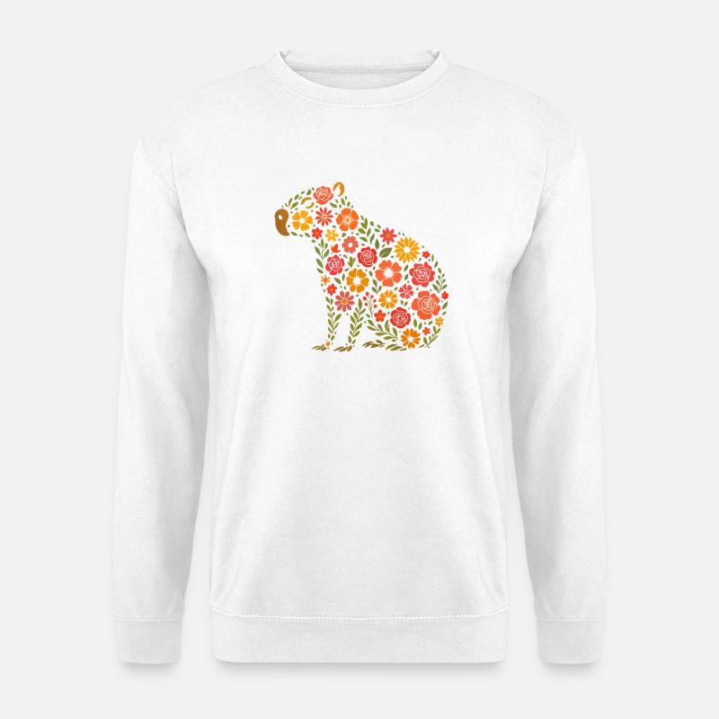 Capybara - Unisex Pullover - Weiß