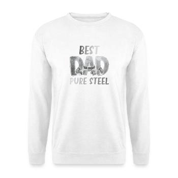 Best Dad Pure Steel - Unisex Pullover - Weiß - Vorne