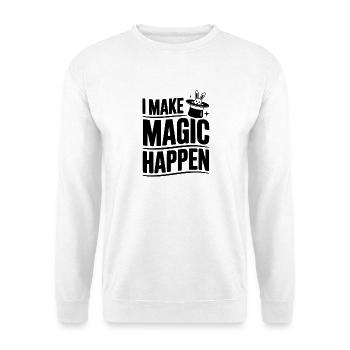 I Make Magic Happen - Unisex Sweatshirt - white - Front