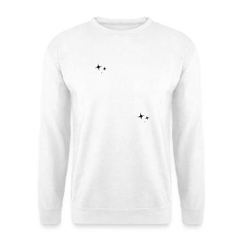 Signe étoilé à motif d’étoiles - Sweat-shirt Unisexe - blanc - Devant