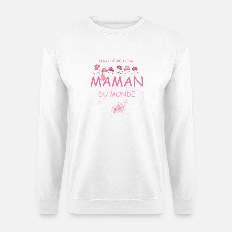 Zertifizierte beste Mutter der Welt - Unisex Pullover - Weiß