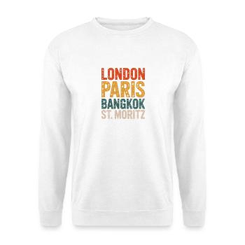 St. Moritz Swiss Graubünden - Unisex Sweatshirt - white - Front